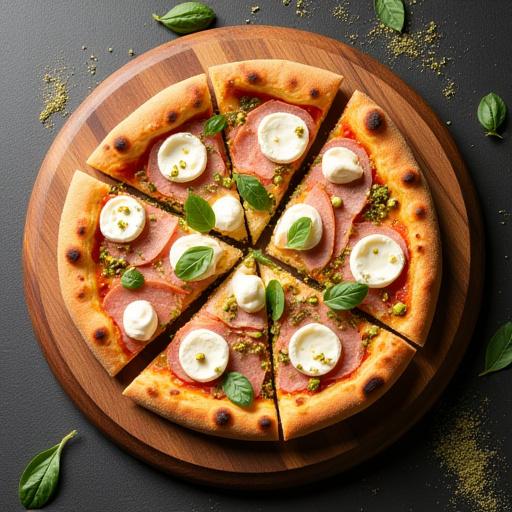 Pizza speciale del mese in primo piano